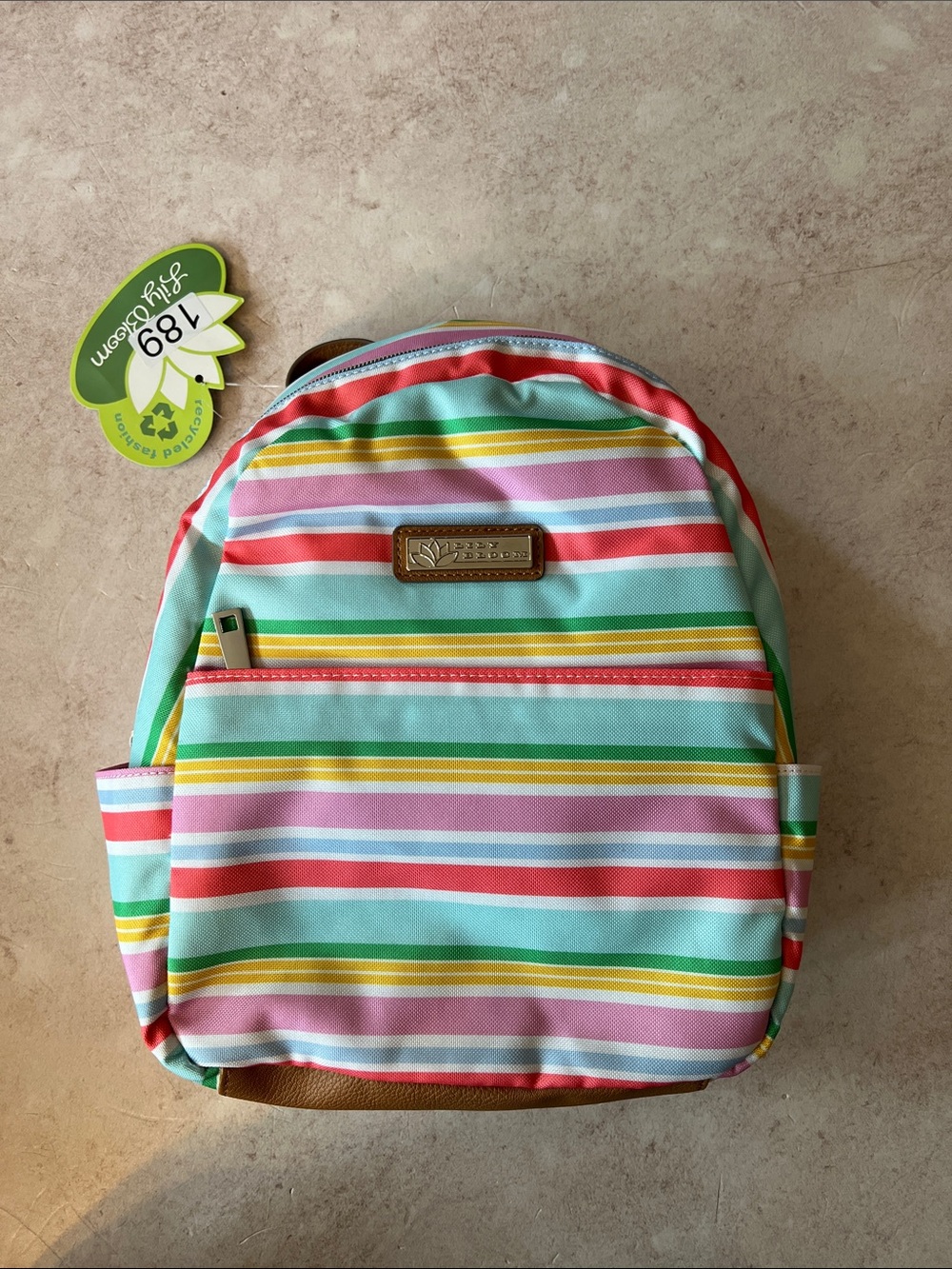 Lily Bloom Sunshine Stripe Eden Mini Backpack